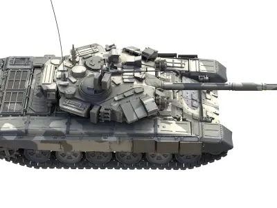 T90 A Tank Low-poly 3D model