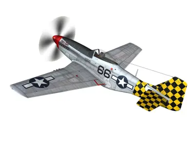 North American P-51D Mustang - Shu Shu 3D model