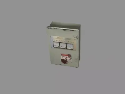 Old Panel current indication Low-poly 3D model
