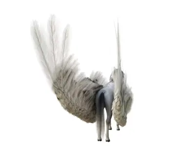 Unicorn Low-poly 3D model