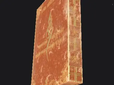 Antique book Free low-poly 3D model
