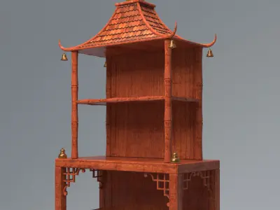 PAGODA CABINET 3D model