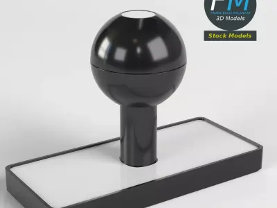 Traditional rubber stamp 3D model