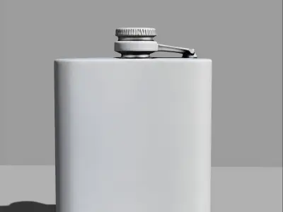 Flask drink skull 3D model