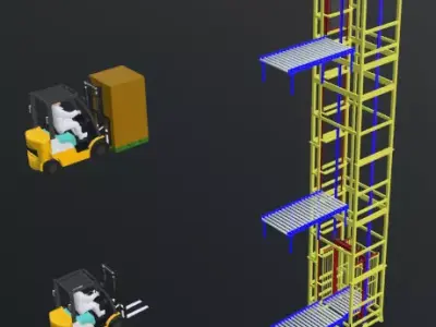 Pallet Lifter 3D designed 3D model
