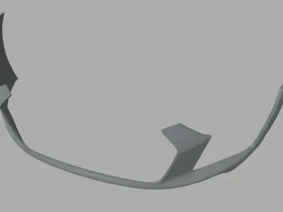 Front Bumper Audi R8 Low-poly 3D model