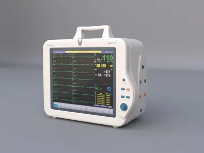 Patient Monitor 3D model