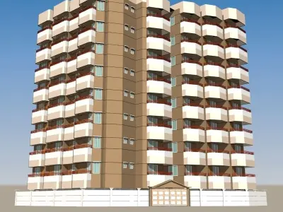 Apartment Building 3D model order