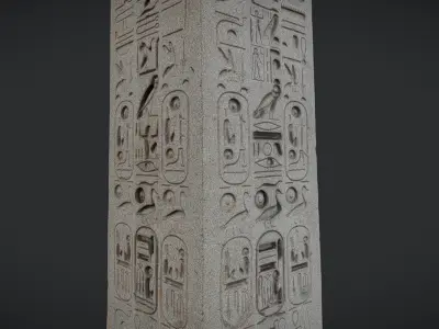 Luxor Obelisk Paris - photogrammetry scan 3D model