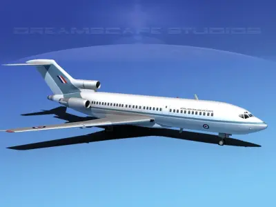 Boeing 727-100 Royal New Zealand Air Force 3D model