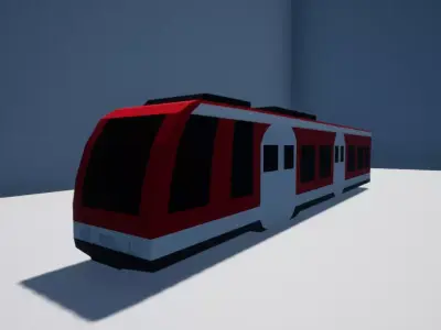 DB Train LowPoly Free low-poly 3D model