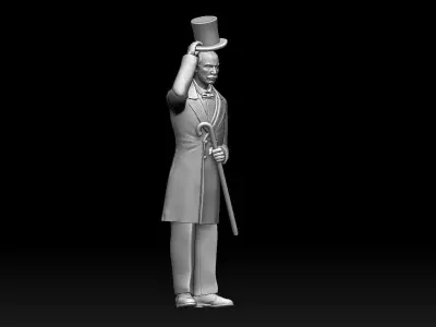  gentleman 3D print model