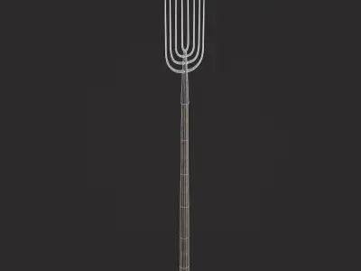 Spading Fork  Low-poly 3D model