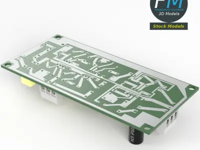 Electronic circuit 2 3D model