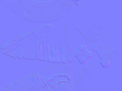 Dove 3d rigged model 3D model