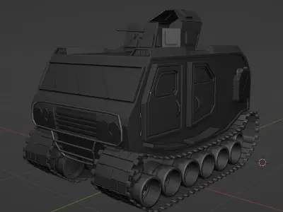 Mini Military Tank 3D model purchase