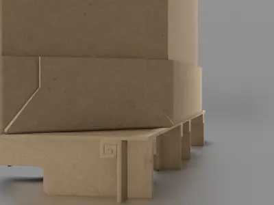 Octabin Cardboard 3D model