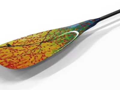 Paddle kayak boat 3D model