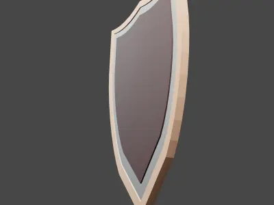Low-Poly Shield Low-poly 3D model