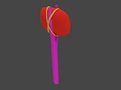3d Survival Medieval Axe Free low-poly 3D model