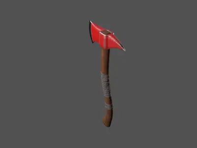 Fire Axe Low-poly 3D model