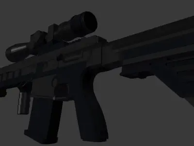 HK 417 Suppressed Free 3D model
