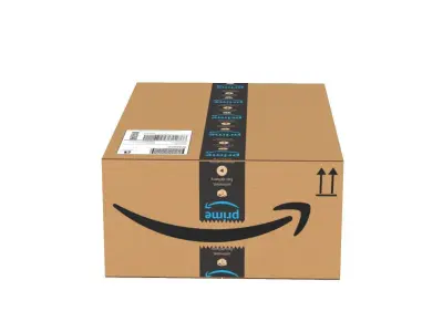 Amazon Box 1K PBR 11 Low-poly 3D model