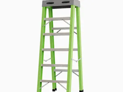 Ladder 03 Low-poly 3D model