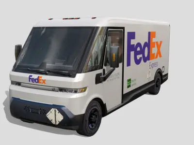 BrightDrop EV600 Low-poly 3D model