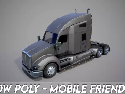 American Truck 8 and upgrades - Mobile Asset Low-poly 3D model Low-poly 3D model