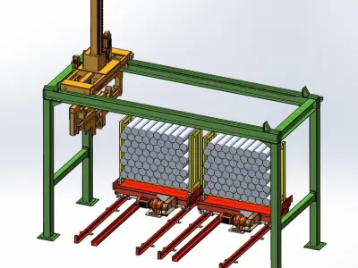 Automatic rod loading machine 3D model