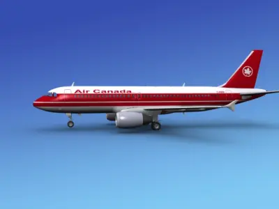Airbus A320 Air Canada 1 3D model