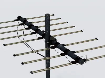 Antenna 14 Low-poly 3D model