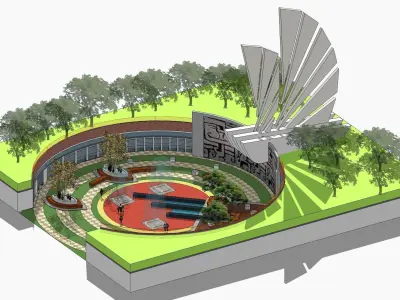 Sketchup Landscape Park 193 3D model