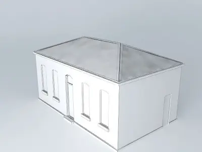 Eco Rail Platform Building Dummy! Old Steam Days Free 3D model purchase