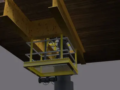 Valve access platforms Free 3D model