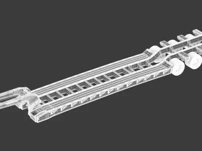 Towmaster T-100DTG Fifth-Wheel Deck Hook-up 3D model