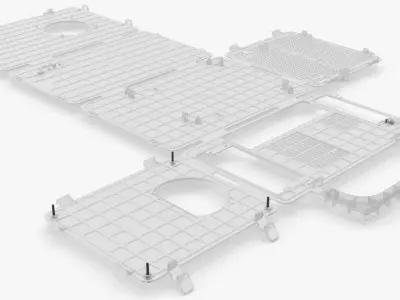 Computer-2 Case by Teenage Engineering Unfolded 3D model