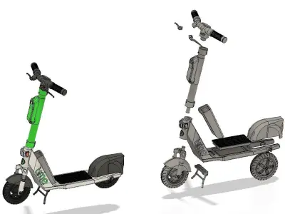 Lime electric scooter ver2 3D print model