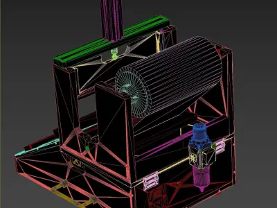 Automatic cutting packaging film clamp 3D model