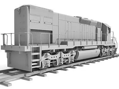 Train Locomotive 033 3D model