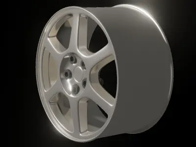 Mitsubishi Lancer Evolution Rims - 3D Free low-poly 3D model