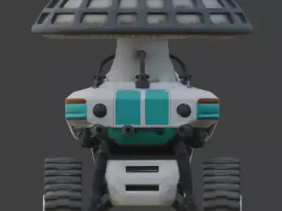 Bio-Organic Explorer Rover 3D Model Low-poly 3D model