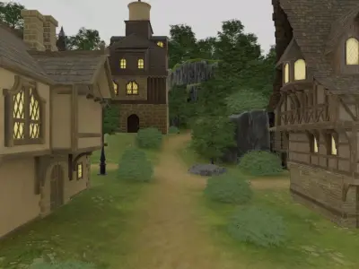 Hillside Village 3D model order