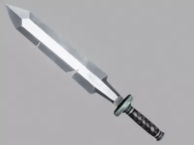 Sword Low-poly 3D model 48