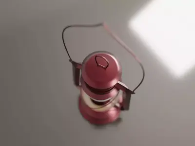 Vintage Kerosene Lantern 3D Model Low-poly 3D model