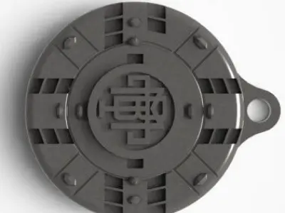 tunnel boring machine KEYCHAIN Free 3D print model