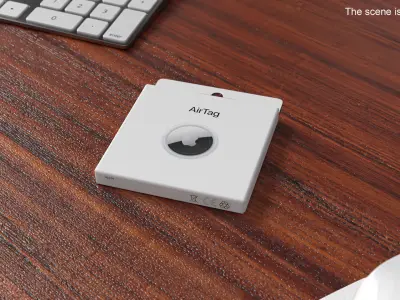 Apple AirTag Package 3D model