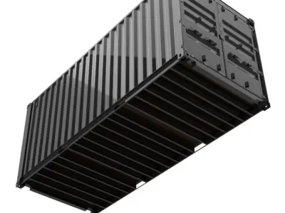 20FT ISO Shipping Container  3D model