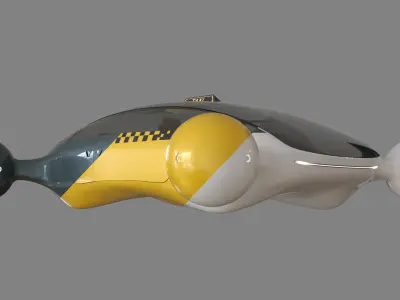 Flying Car pack 3D model